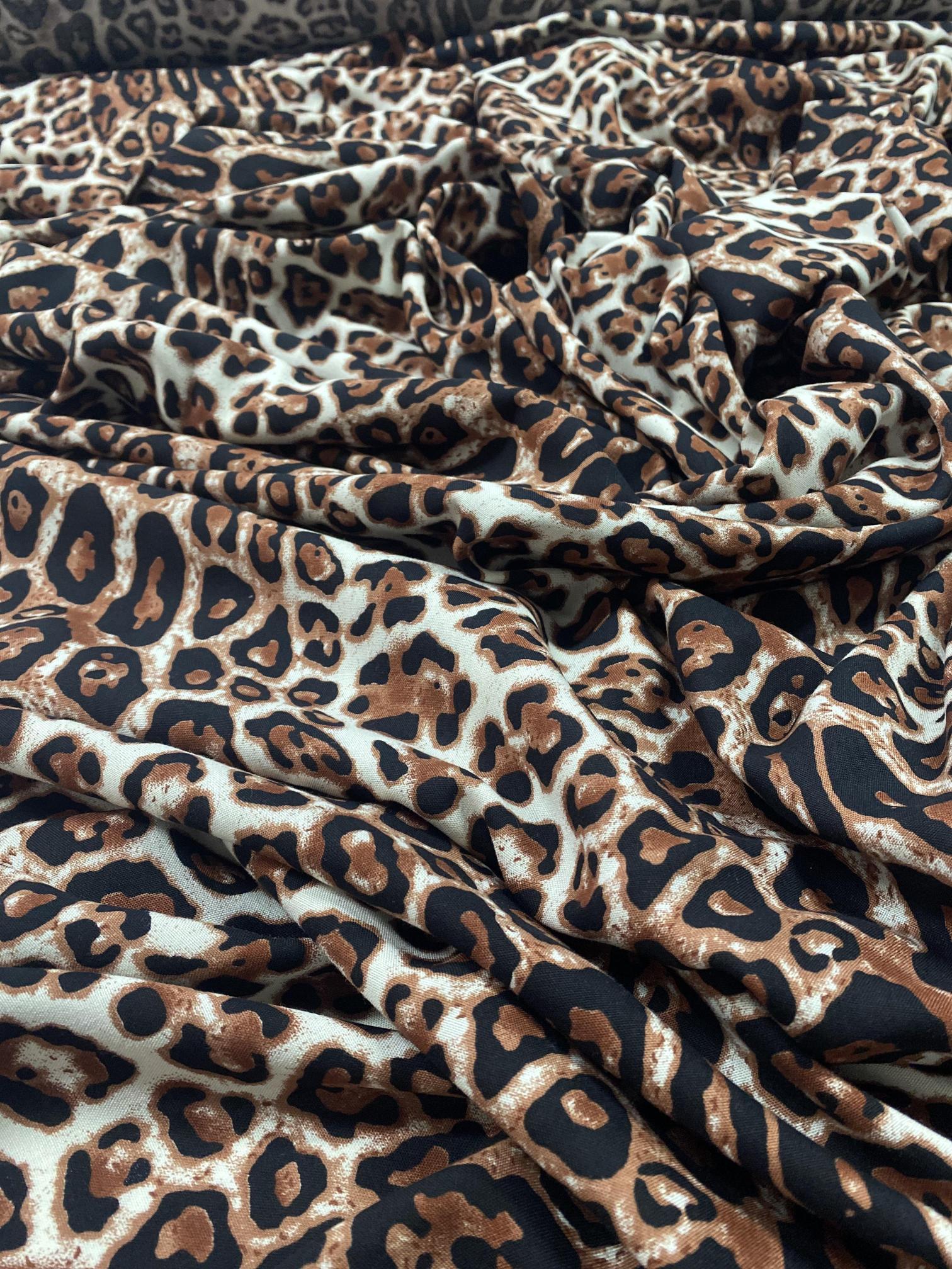 Leopar İthal Vİskon Kumaş